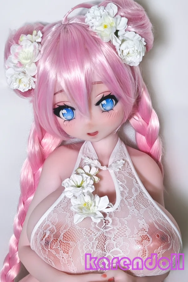 ElsaBabe Doll 高級シリコン製 130cm(L大胸) M cup AHR018 桜色 ツインお団子 アニメ系 ラブドール メリハリのある ドール ツインアレンジ